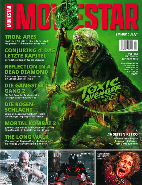 MOVIESTAR magazine side cover Issue 212  September/October 2025