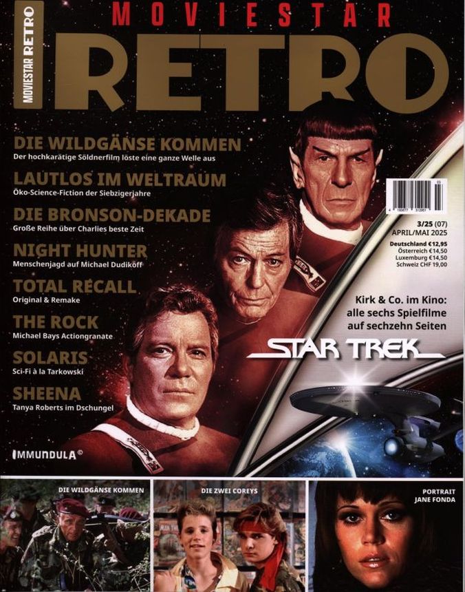 MOVIESTAR RETRO magazine side cover Issue 7  April/May 2025