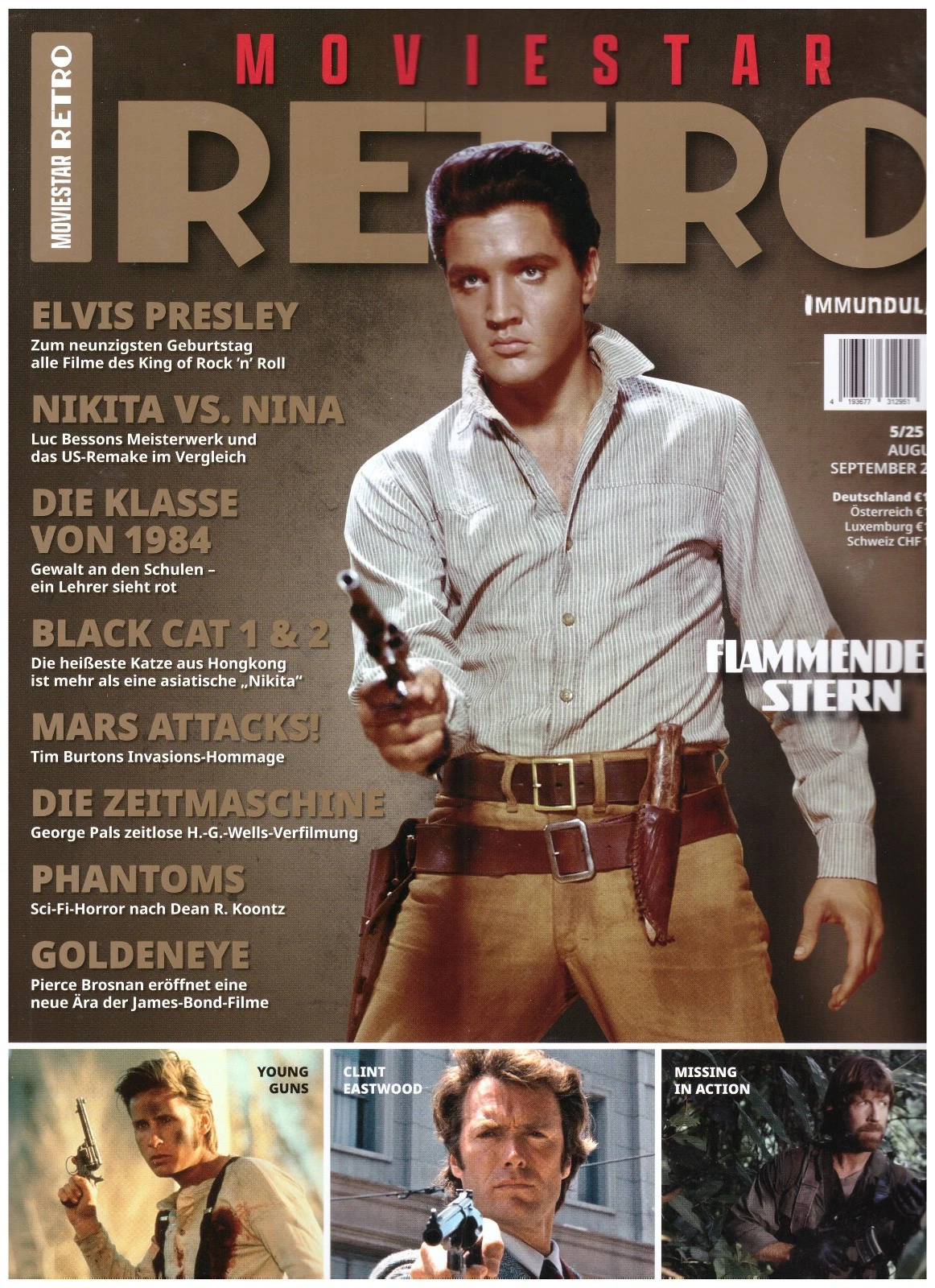 MOVIESTAR RETRO magazine side cover Issue 9  August/September 2025