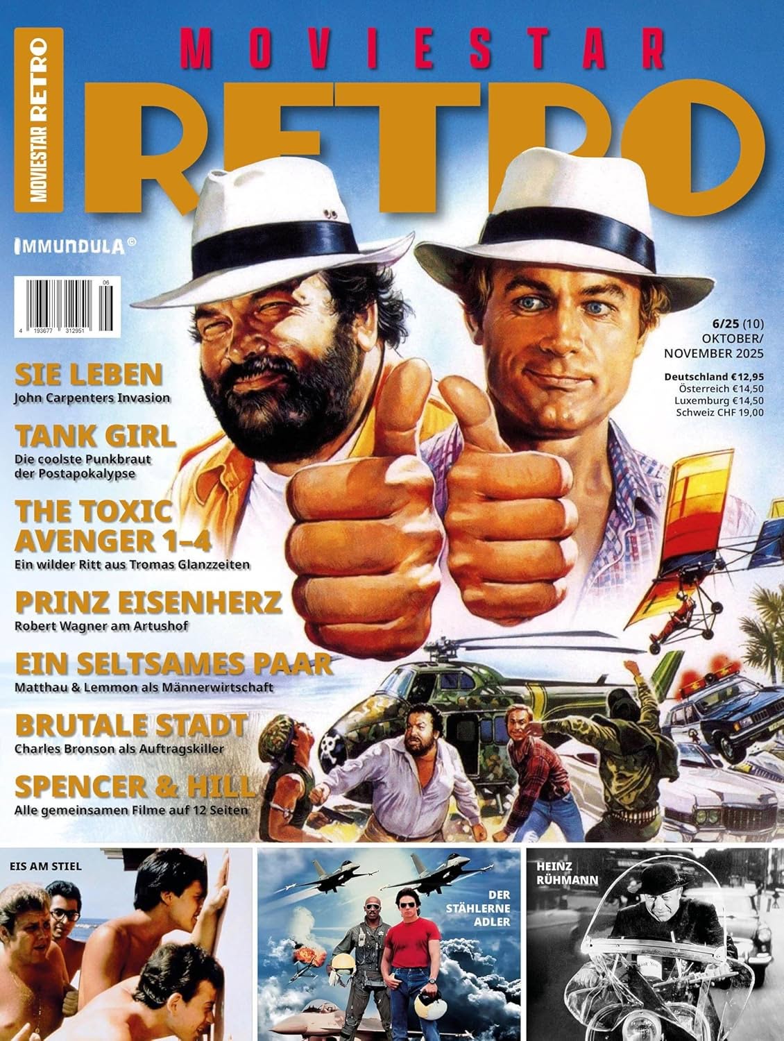 MOVIESTAR RETRO magazine side cover Issue 10  October/November 2025