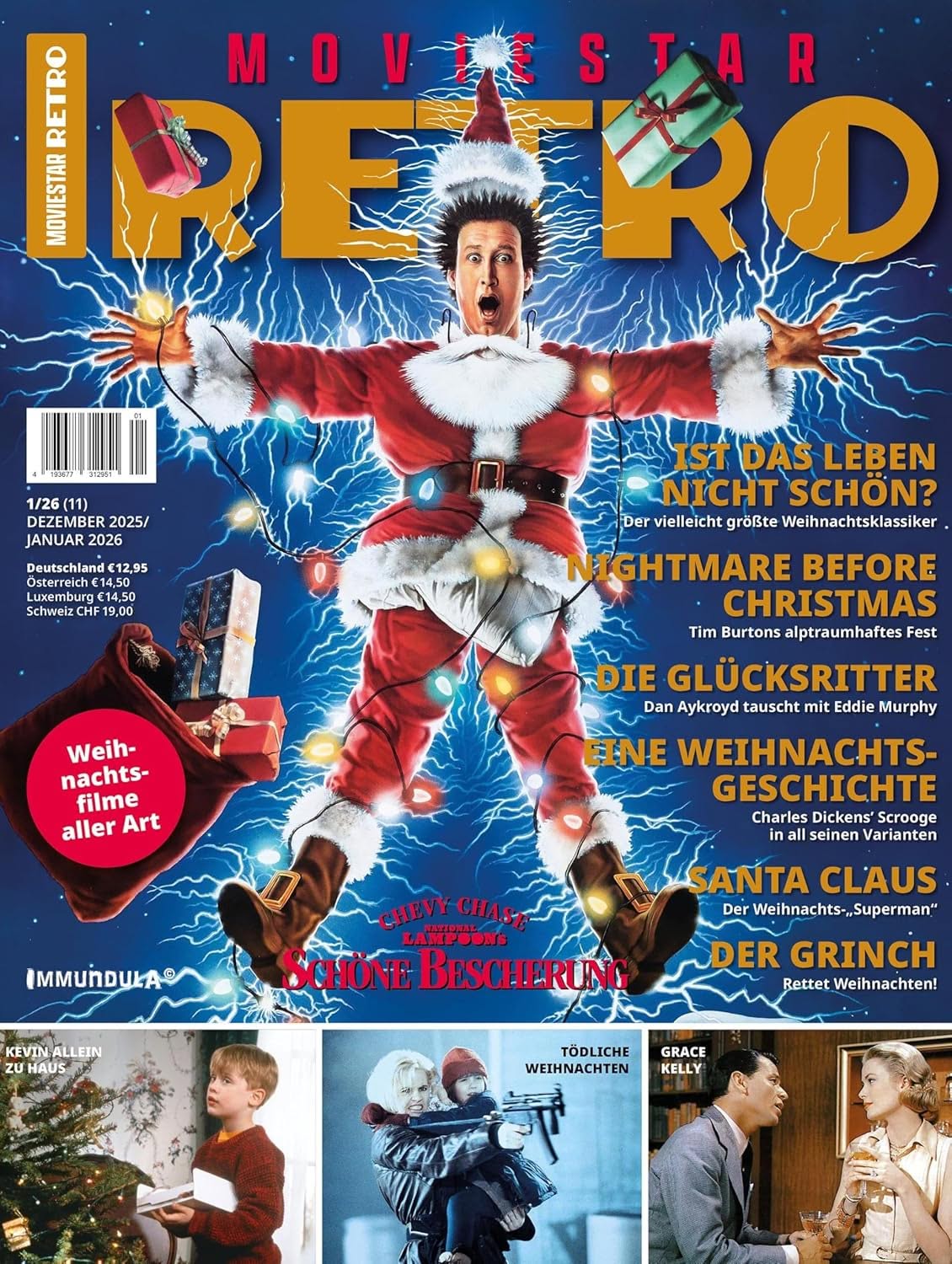 MOVIESTAR RETRO magazine side cover Issue 11  December 2025/ January 2026 