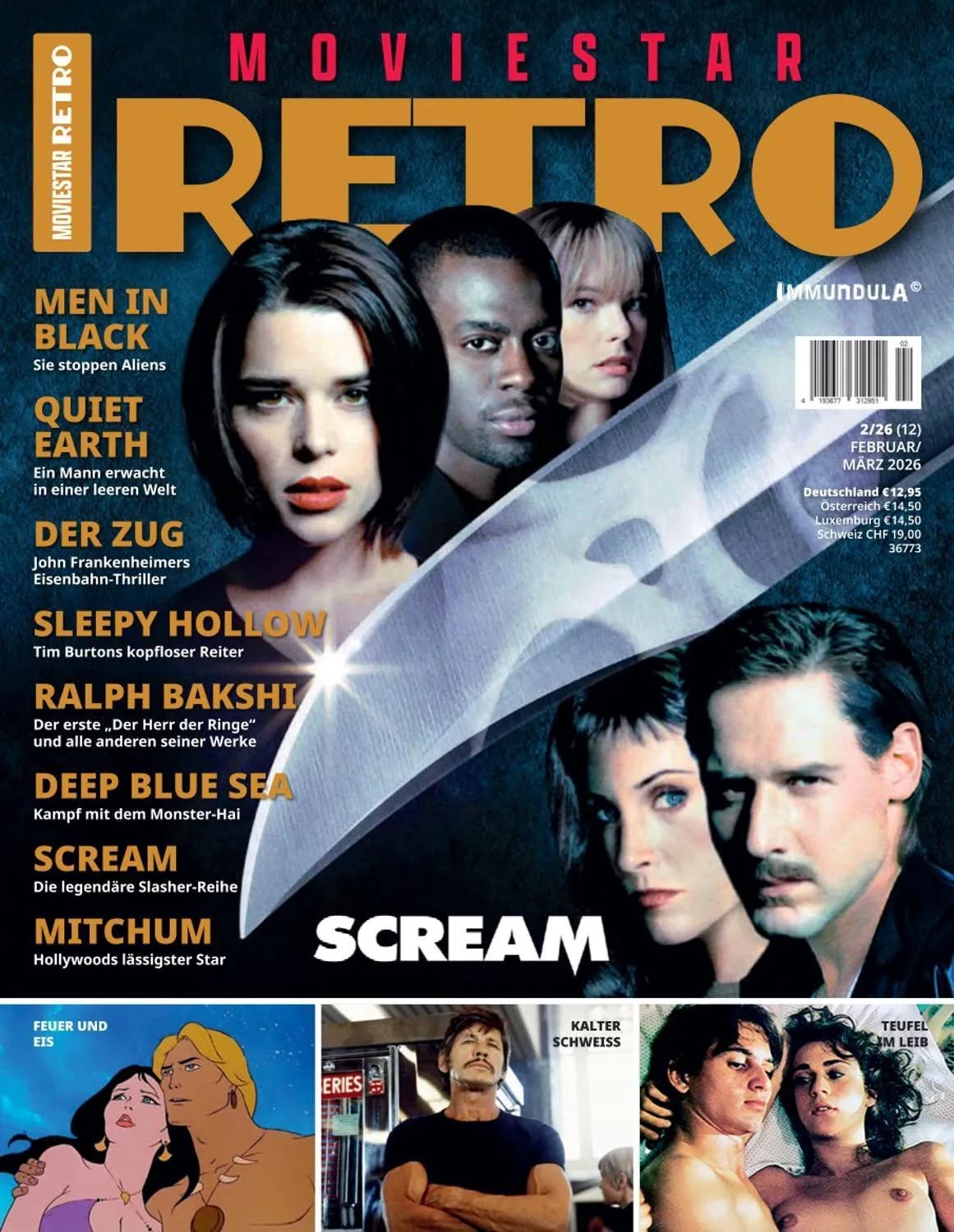 MOVIESTAR RETRO magazine side cover Issue 12  February/March 2026