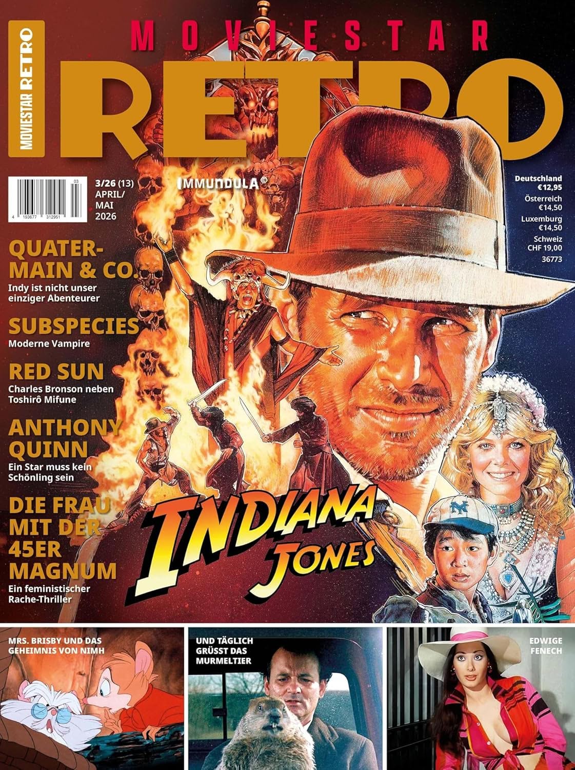 MOVIESTAR RETRO magazine side cover Issue 13  April/May 2026