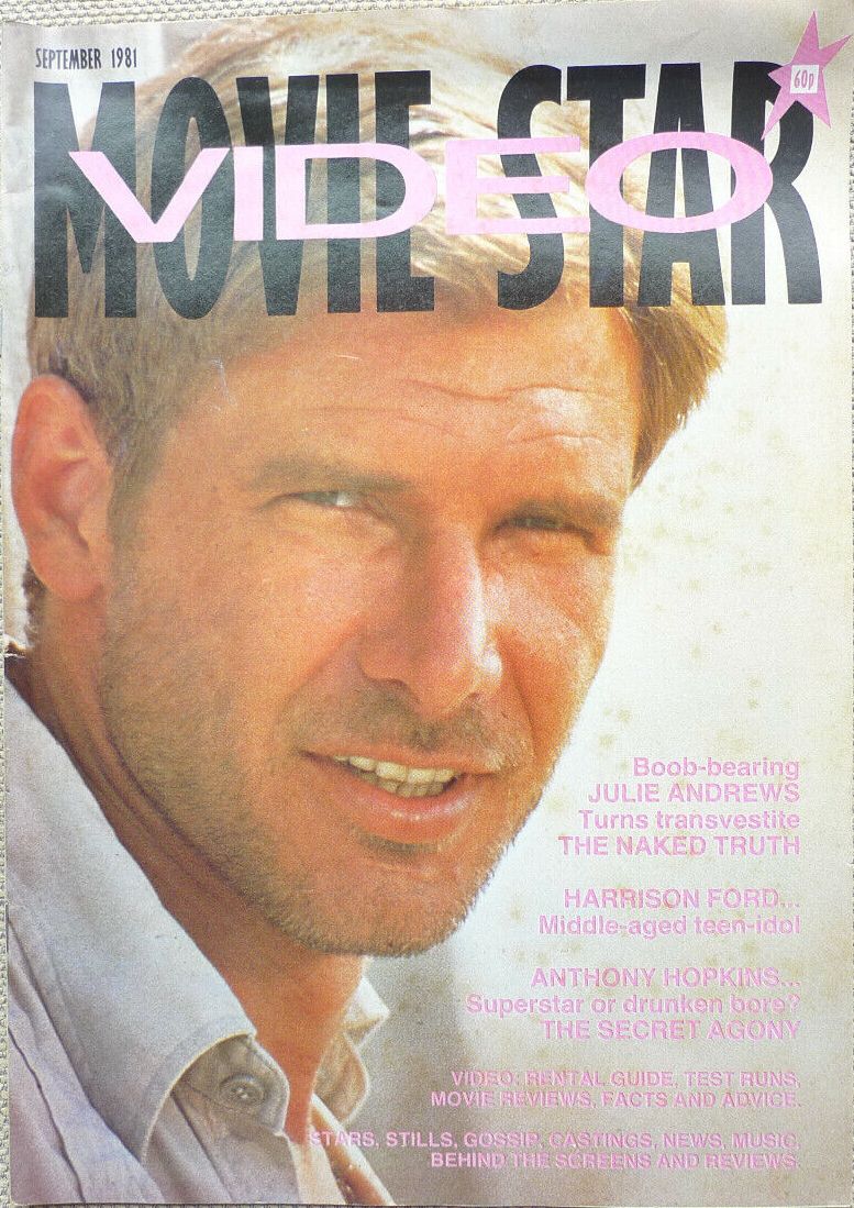 MOVIE STAR VIDEO magazine side cover September 1981