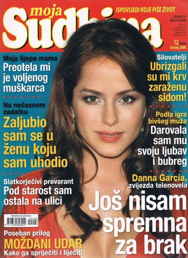 MOJA SUDBINA magazine side cover  April 2008