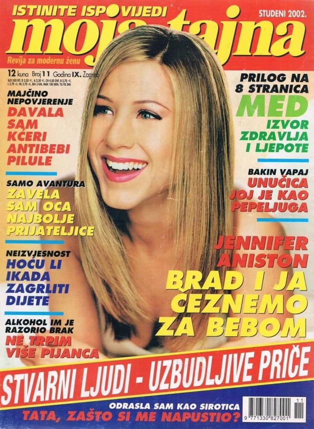 MOJA TAJNA magazine side cover  November 2002