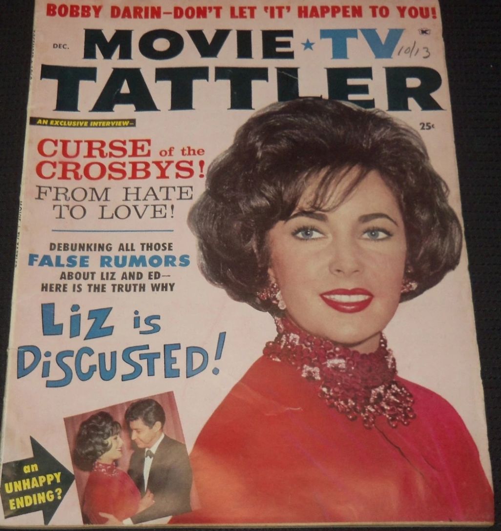 MOVIE AND TV TATTLER magazine side cover  December 1960