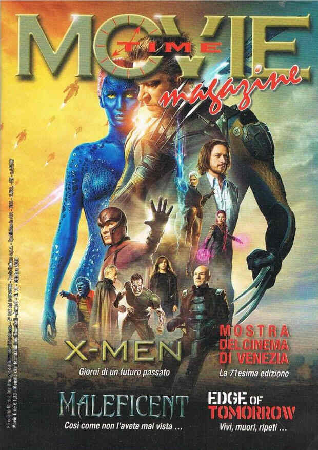 MOVIE TIME MAGAZINE (ITALY) magazine side cover October 2014