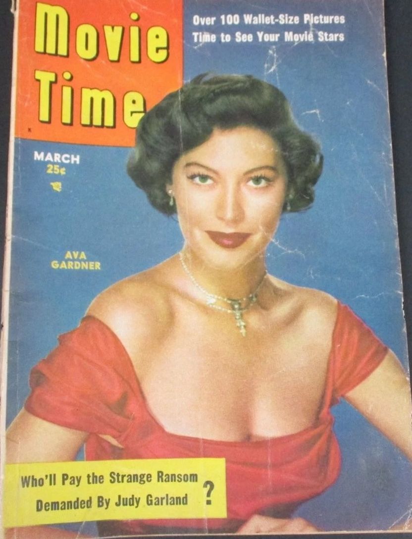 MOVIE TIME magazine side cover Issue 3  March 1952