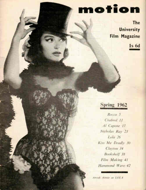 MOTION (60s) magazine side cover Issue 1 Spring 1962
