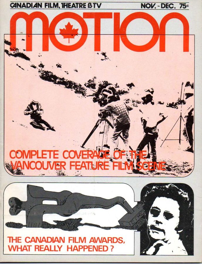 MOTION (Ca) magazine side cover  Vol 2 # 4 November/December 1973