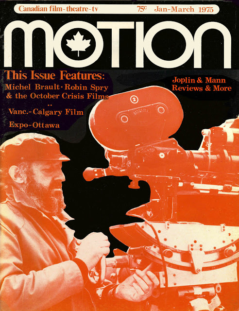 MOTION (Ca) magazine side cover  Vol 4 # 1 January-March 1975