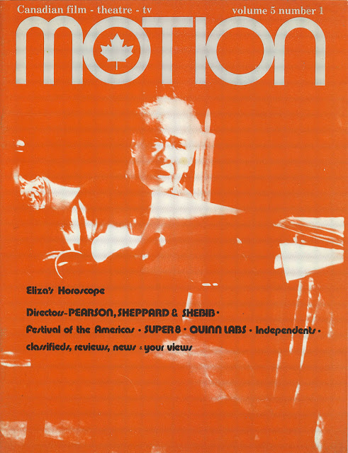 MOTION (Ca) magazine side cover  Vol 5 # 1 January/February 1976