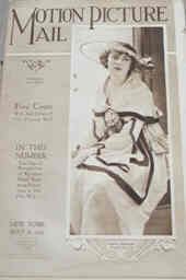 MOTION PICTURE MAIL magazine side cover  1916