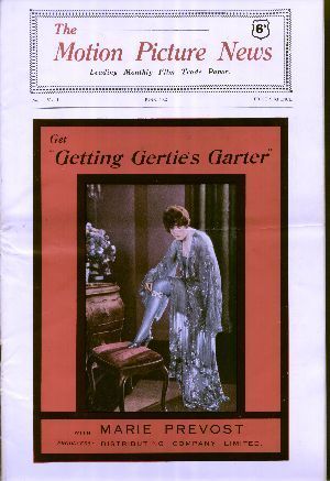 MOTION PICTURE NEWS (UK) magazine side cover June 1927