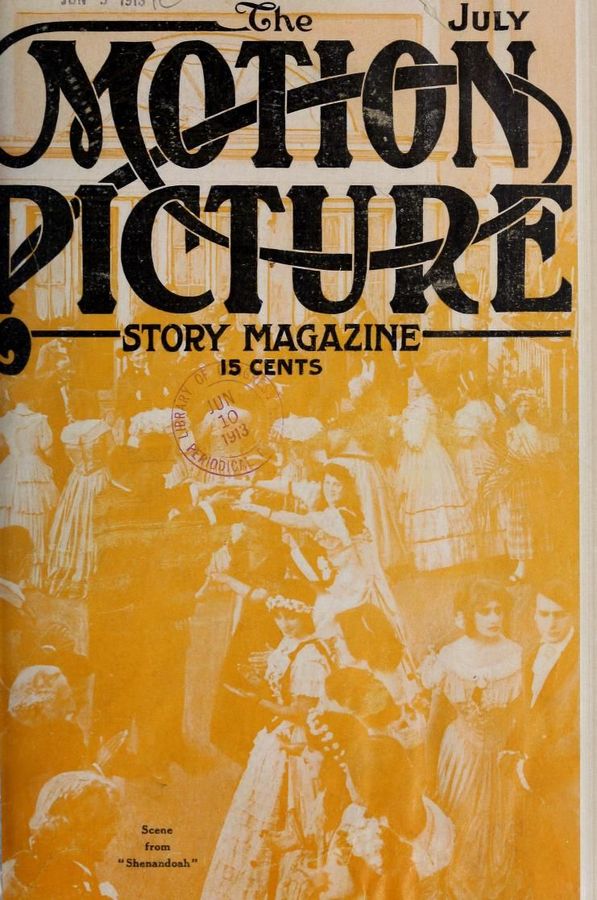 MOTION PICTURE STORY MAGAZINE magazine side cover Issue 30 July 1913