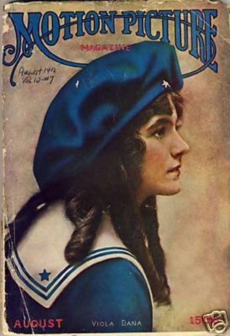 MOTION PICTURE magazine cover Issue 55  Vol 10 # 7 August 1915