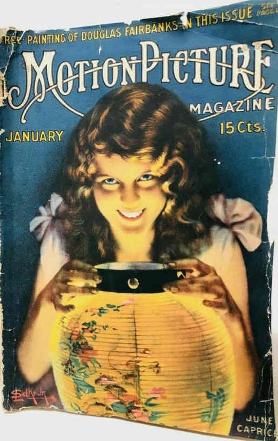 MOTION PICTURE magazine cover Issue 72 January 1917