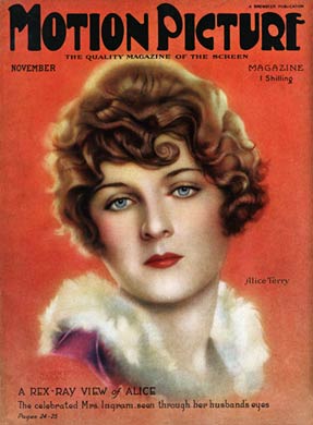 MOTION PICTURE magazine cover Issue 165 November 1924