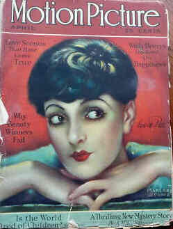 MOTION PICTURE magazine cover Issue 194 April 1927