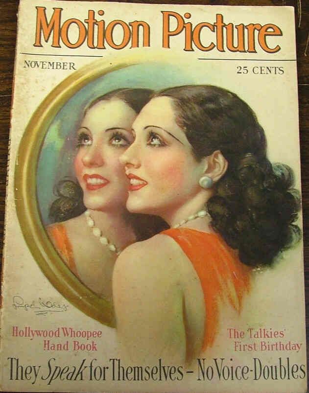 MOTION PICTURE magazine cover Issue 225 November 1929