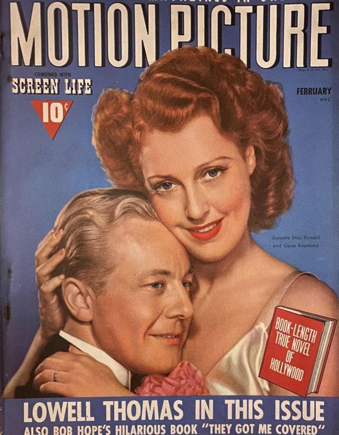 MOTION PICTURE magazine cover Issue 372 February 1942