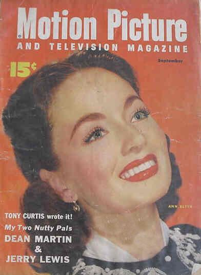 MOTION PICTURE magazine cover Issue 511 September 1953