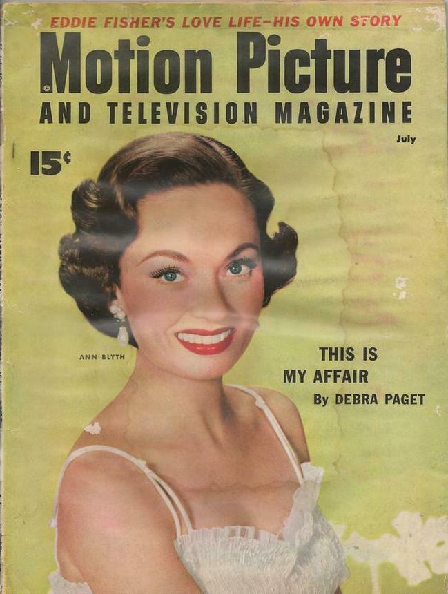MOTION PICTURE magazine cover Issue 521 July 1954