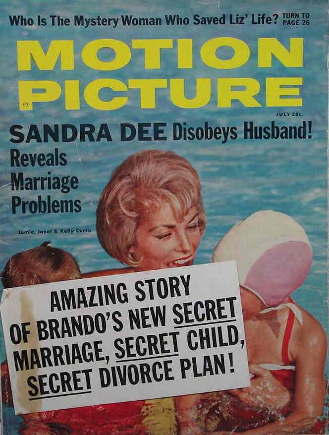 MOTION PICTURE magazine cover Issue 605 July 1961