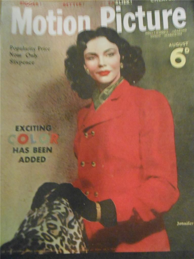 MOTION PICTURE (Au) magazine side cover August 1947