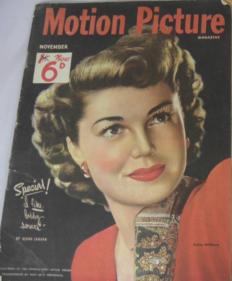 MOTION PICTURE (Au) magazine side cover November 1947