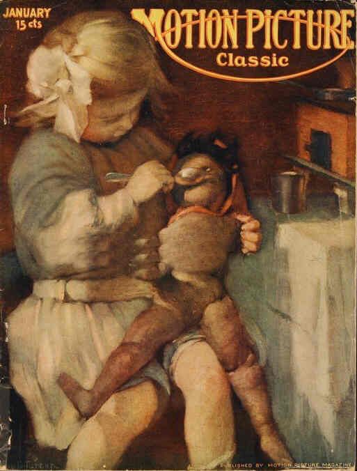 MOTION PICTURE CLASSIC magazine side cover January 1916