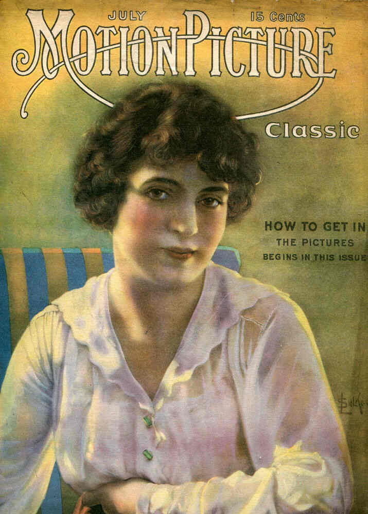 MOTION PICTURE CLASSIC magazine side cover July 1916