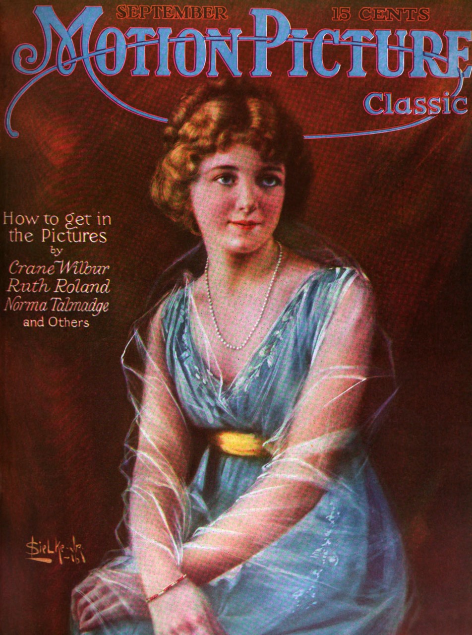 MOTION PICTURE CLASSIC magazine side cover September 1916