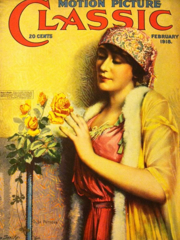 MOTION PICTURE CLASSIC magazine side cover February 1918