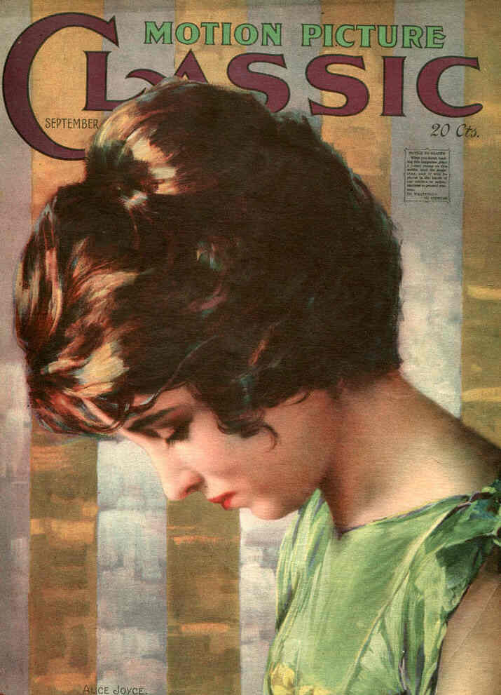 MOTION PICTURE CLASSIC magazine side cover September 1918