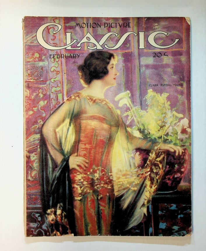 MOTION PICTURE CLASSIC magazine side cover February 1919
