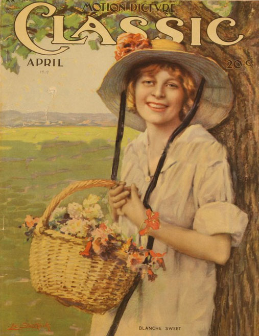 MOTION PICTURE CLASSIC magazine side cover April 1919