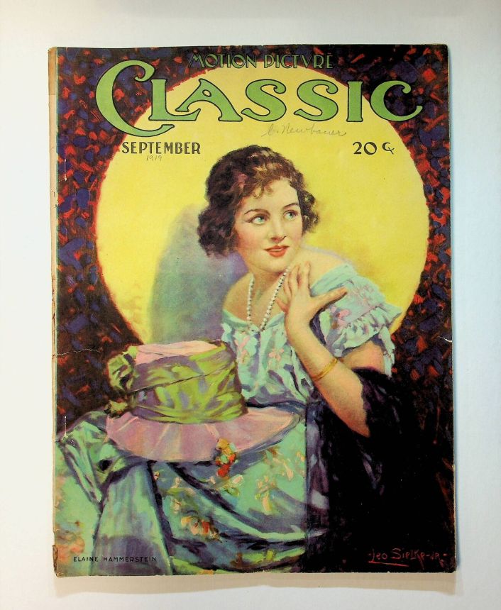 MOTION PICTURE CLASSIC magazine side cover September 1919