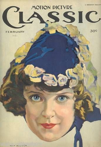 MOTION PICTURE CLASSIC magazine side cover February 1921