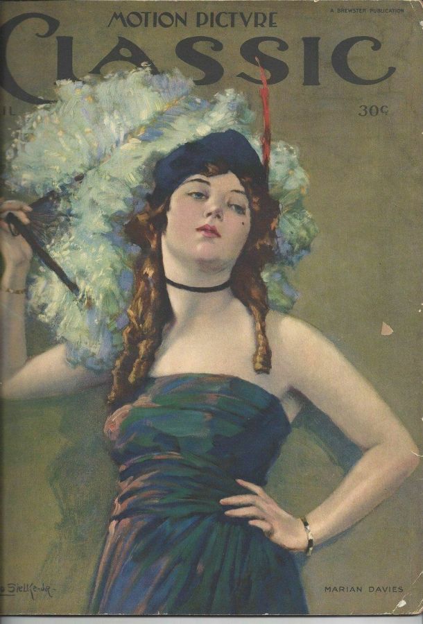 MOTION PICTURE CLASSIC magazine side cover April 1921