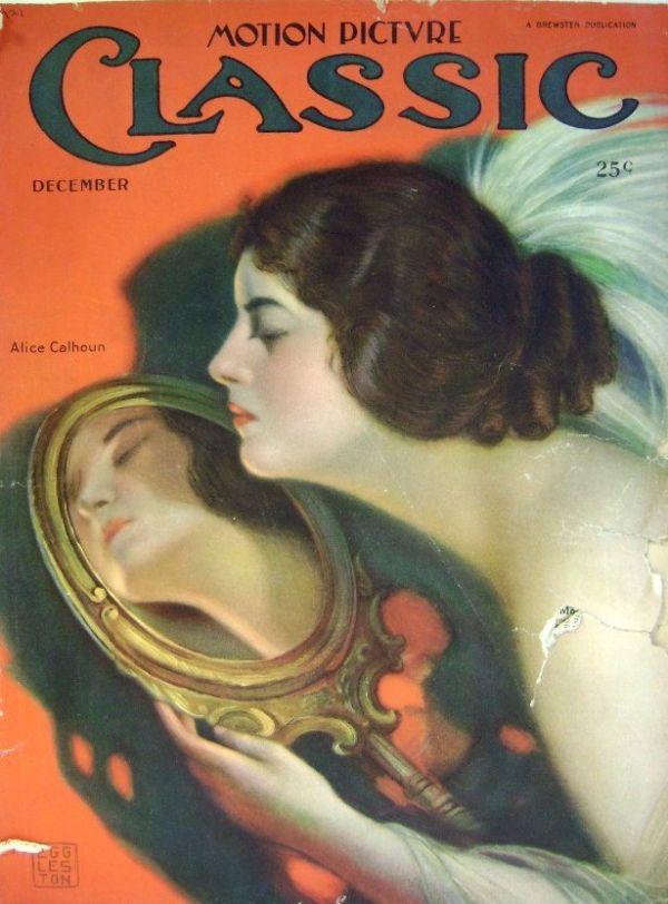 MOTION PICTURE CLASSIC magazine side cover December 1921
