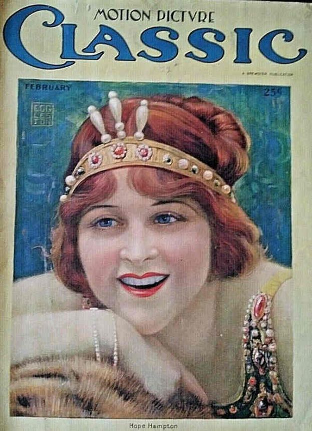 MOTION PICTURE CLASSIC magazine side cover February 1922