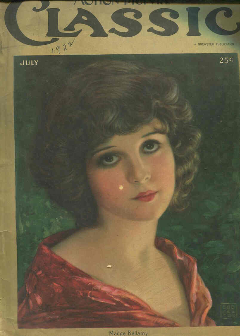 MOTION PICTURE CLASSIC magazine side cover July 1922