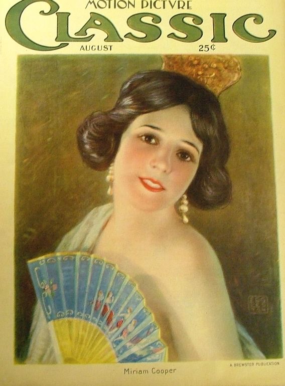 MOTION PICTURE CLASSIC magazine side cover August 1922