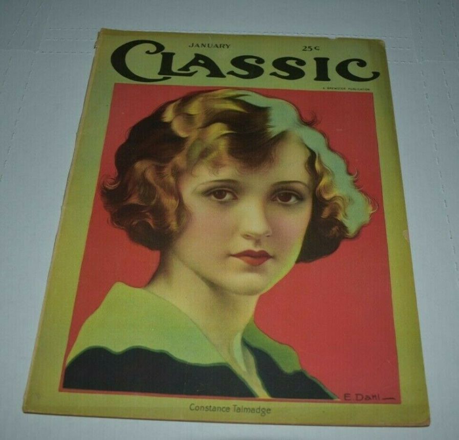 MOTION PICTURE CLASSIC magazine side cover January 1923