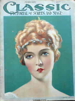 MOTION PICTURE CLASSIC magazine side cover February 1924
