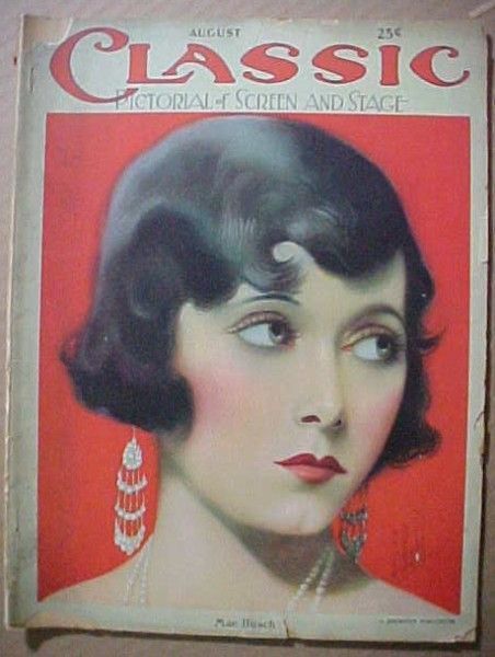 MOTION PICTURE CLASSIC magazine side cover August 1924