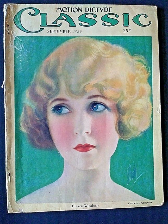 MOTION PICTURE CLASSIC magazine side cover September 1924
