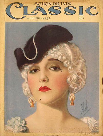 MOTION PICTURE CLASSIC magazine side cover October 1924